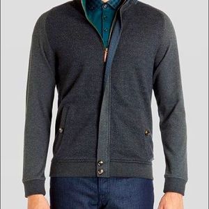 ted baker mens zip cardigan